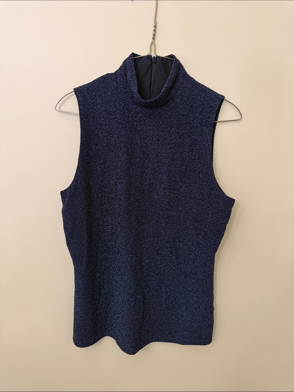 Melanie Lyne Sparkle Knit Sleeveless Top - Navy